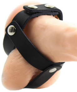 OHMAMA FETISH LEATHER BALL CAGE