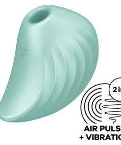 SATISFYER PEARL DIVER AIR PULSE STIMULATOR  VIBRATOR - GREEN