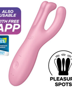 SATISFYER THREESOME 4 VIBRATOR APP - PINK