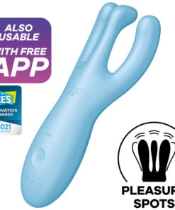 SATISFYER THREESOME 4 VIBRATOR APP - BLUE