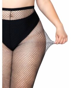 LEG AVENUE - FISHNET PANTYHOSE PLUS SIZE