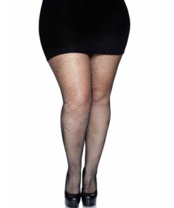 LEG AVENUE - BACKSEAM PANTYHOSE BLACK PLUS SIZE
