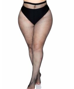 Alternative view of LEG AVENUE - BACKSEAM PANTYHOSE BLACK PLUS SIZE