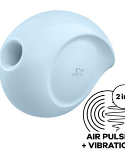 SATISFYER SUGAR RUSH AIR PULSE STIMULATOR  VIBRATOR - BLUE