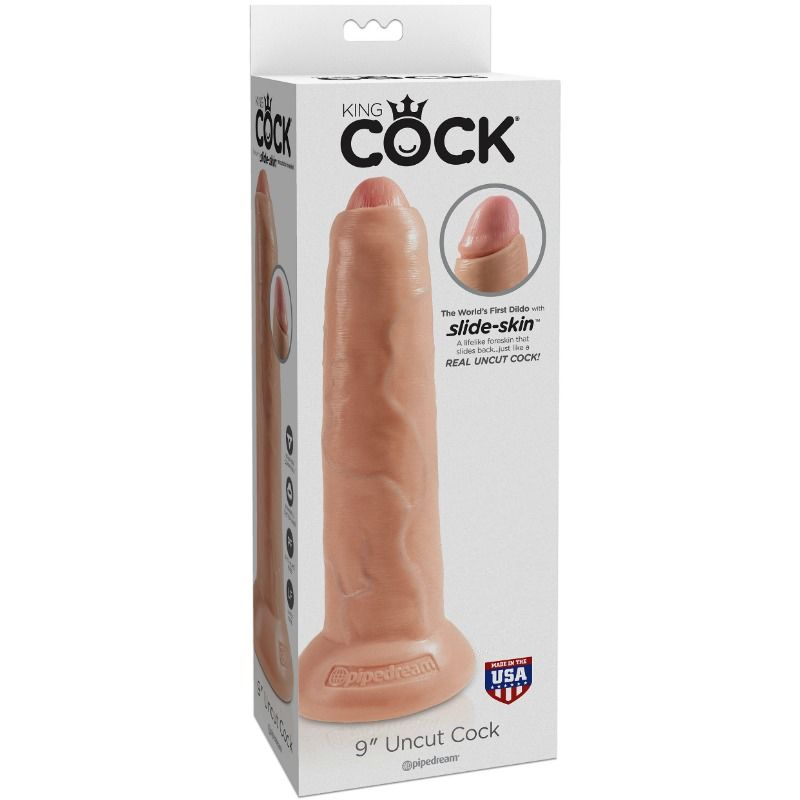 KING COCK - REALISTIC DILDO UNCUT FLESH 23 CM - Image 5
