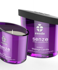 SWEDE - SENZE DIVINITY MASSAGE CANDLE - GRAPEFRUIT, PALMAROSA, PETITGRAIN