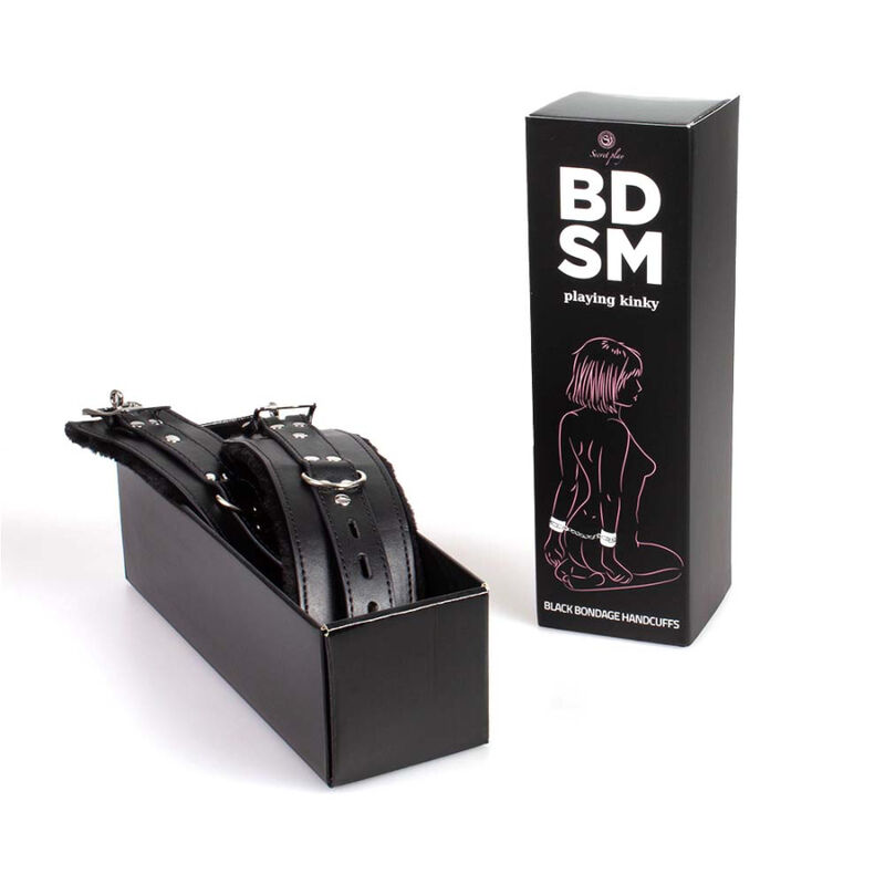 SECRETPLAY - BLACK BONDAGE HANDCUFFS BDSM COLLECTION - Image 4