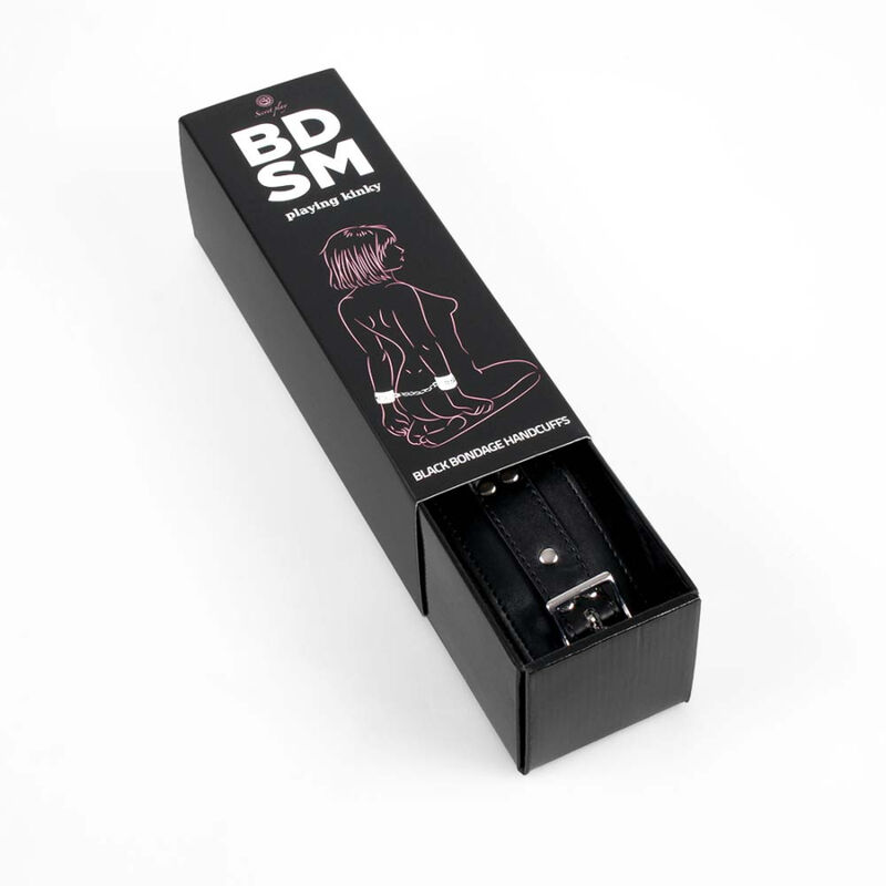 SECRETPLAY - BLACK BONDAGE HANDCUFFS BDSM COLLECTION - Image 5