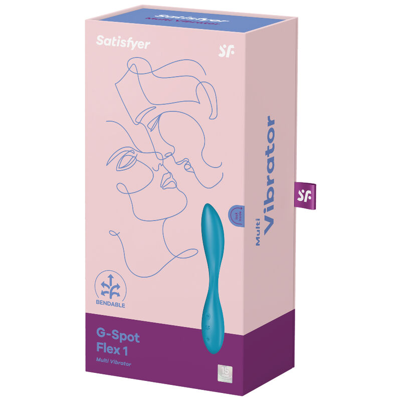 SATISFYER - G-SPOT FLEX 1 MULTI VIBRATOR BLUE - Image 4