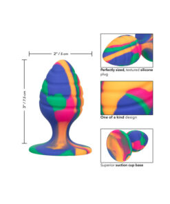 Alternative view of CALEXOTICS - CHEEKY MEDIUM SWIRL ANAL PLUG