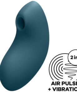SATISFYER VULVA LOVER 2 AIR PULSE STIMULATOR  VIBRATOR - BLUE