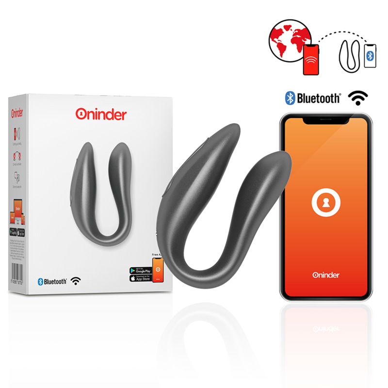 ONINDER - LISBOA G-SPOT CLITORAL STIMULATOR BLACK - FREE APP