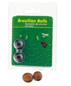 TALOKA - 2 BRAZILIAN BALLS CHOCOLATE INTIMATE GEL