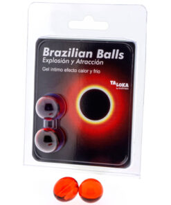 TALOKA - 2 BRAZILIAN BALLS HOT  COLD EFFECT EXCITING GEL