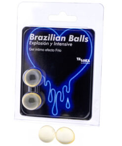 TALOKA - 2 BRAZILIAN BALLS COLD  VIBRATION EFFECT EXCITING GEL