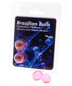TALOKA - 2 BRAZILIAN BALLS REFRESH VIBRATING EFFECT EXCITING GEL