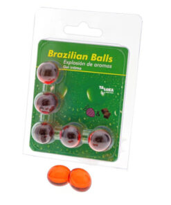 TALOKA - 5 BRAZILIAN BALLS STRAWBERRY  CHOCOLATE INTIMATE GEL