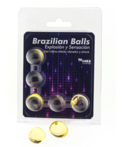 TALOKA - 5 BRAZILIAN BALLS VIBRATING  SHOCK EFFECT EXCITING GEL