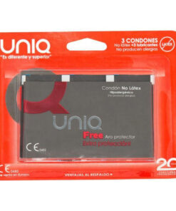UNIQ - FREE LATEX FREE CONDOMS WITH PROTECTIVE RING 3 UNITS