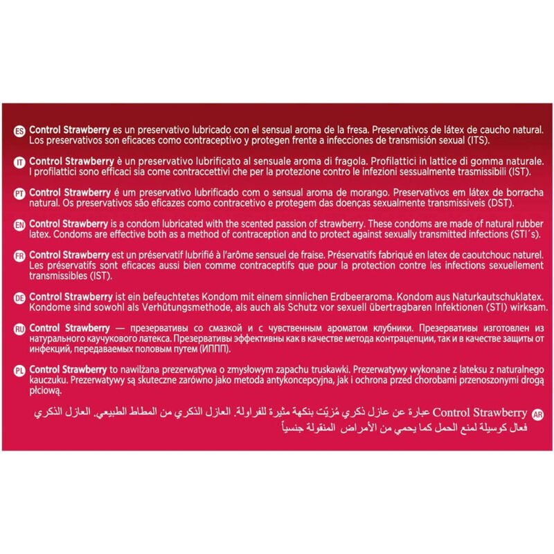 CONTROL - ADAPTA STRAWBERRY CONDOMS 144 UNITS - Image 2