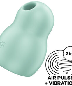 SATISFYER PRO TO GO 1 DOUBLE AIR PULSE STIMULATOR  VIBRATOR - GREEN
