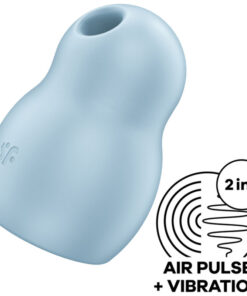 SATISFYER PRO TO GO 1 DOUBLE AIR PULSE STIMULATOR  VIBRATOR - BLUE