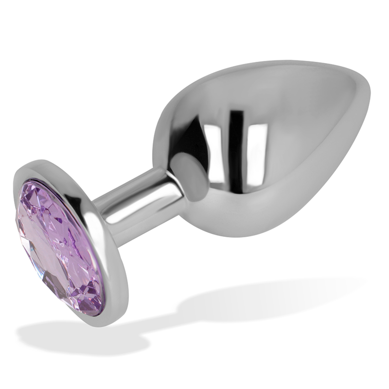 OHMAMA - ANAL PLUG WITH VIOLET CRYSTAL 8 CM - Image 3