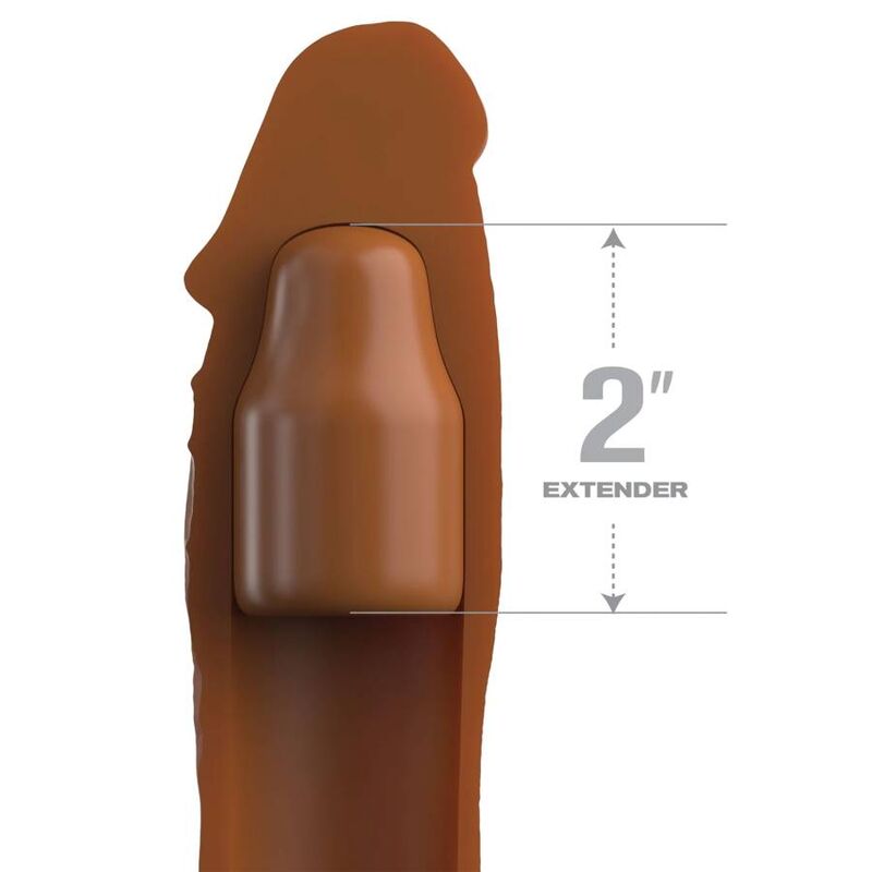 FANTASY X- TENSIONS - PIPEDREAMS SLEEVE 20,32 CM + 5,00 CM INCH PLUG CARAMEL - Image 2