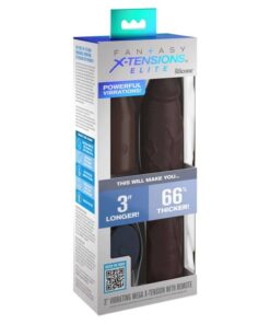 Alternative view of FANTASY X- TENSIONS - PIPEDREAMS SLEEVE 22,86 CM + 7,62 CM PLUG REMOTE BROWN