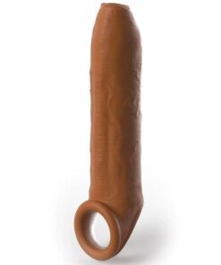 PIPEDREAMS - SLEEVE UNCUT 17,78 CM W STRAP CARAMEL