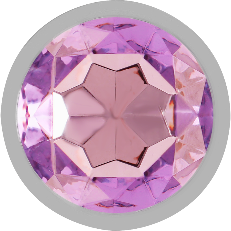 INTENSE - ALUMINUM METAL ANAL PLUG WITH VIOLET CRYSTAL SIZE S - Image 3