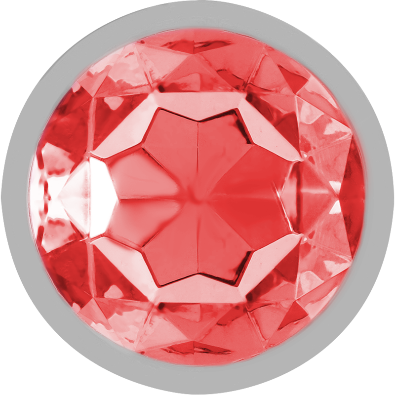 INTENSE - ALUMINUM METAL ANAL PLUG WITH RED CRYSTAL SIZE S - Image 3