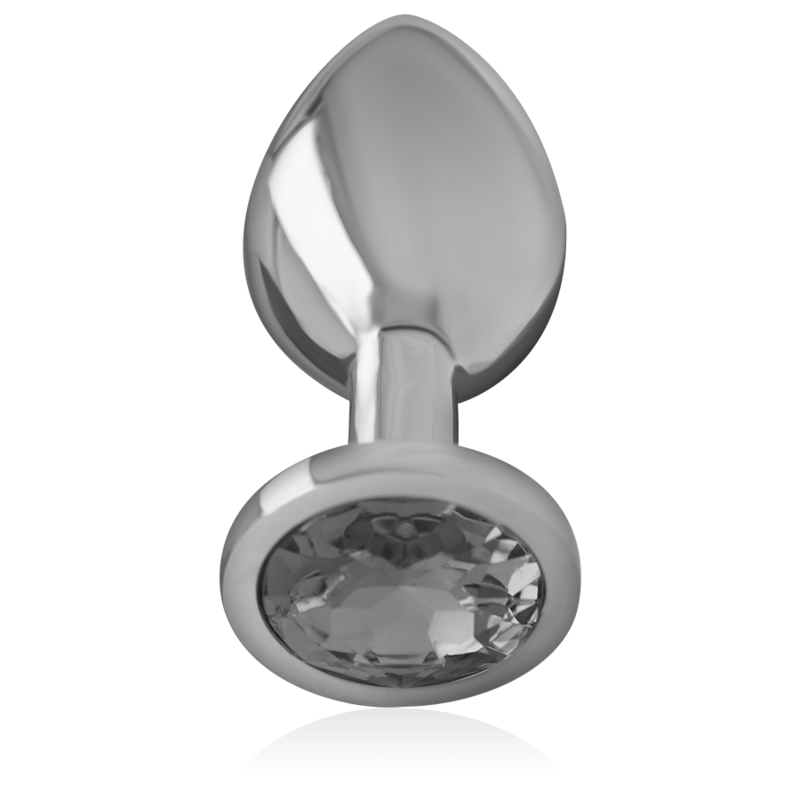 INTENSE - ALUMINUM METAL ANAL PLUG WITH BLACK GLASS SIZE M - Image 2