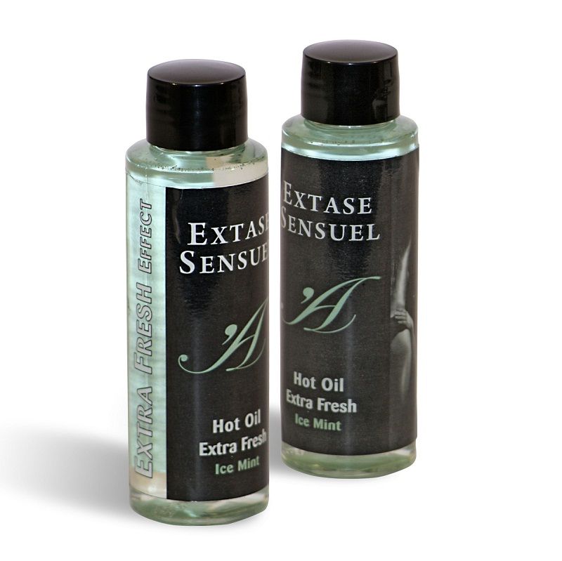 EXTASE SENSUAL - MASSAGE OIL WITH EXTRA FRESH ICE EFFECT 100 ML - Image 2