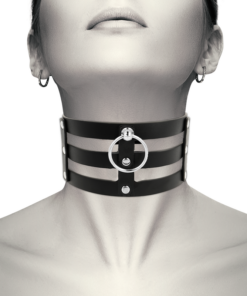 Alternative view of COQUETTE CHIC DESIRE - FETISH STYLE VEGAN LEATHER CHOKER