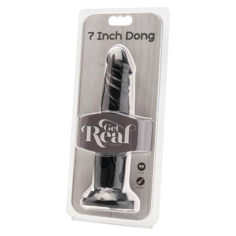 GET REAL - DONG 18 CM BLACK - Image 2