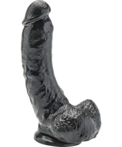 GET REAL - DILDO 20,5 CM WITH BALLS BLACK
