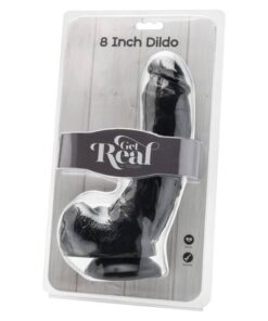 Alternative view of GET REAL - DILDO 20,5 CM WITH BALLS BLACK