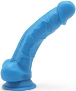 GET REAL - HAPPY DICKS 19 CM WITH BALLS BLUE