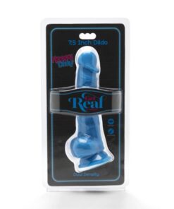 Alternative view of GET REAL - HAPPY DICKS 19 CM WITH BALLS BLUE