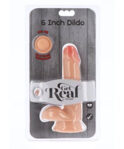 Alternative view of GET REAL - DUAL DENSITY DILDO 17 CM BALLS SKIN