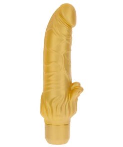 Alternative view of GET REAL - GOLD DICKER STIM VIBRATOR GOLD