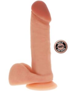 GET REAL - SILICONE DILDO 20,5 CM W BALLS SKIN