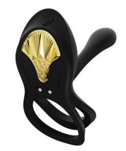 Alternative view of ZALO - BAYEK VIBRATING COUPLES RING BLACK
