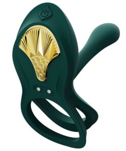 Alternative view of ZALO - BAYEK VIBRATING COUPLES RING GREEN