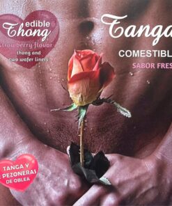 HOTFLOWERS - MEN''S THONG+ 2 STRAWBERRY WAFER NIPPLE /es/pt/en/fr/it/