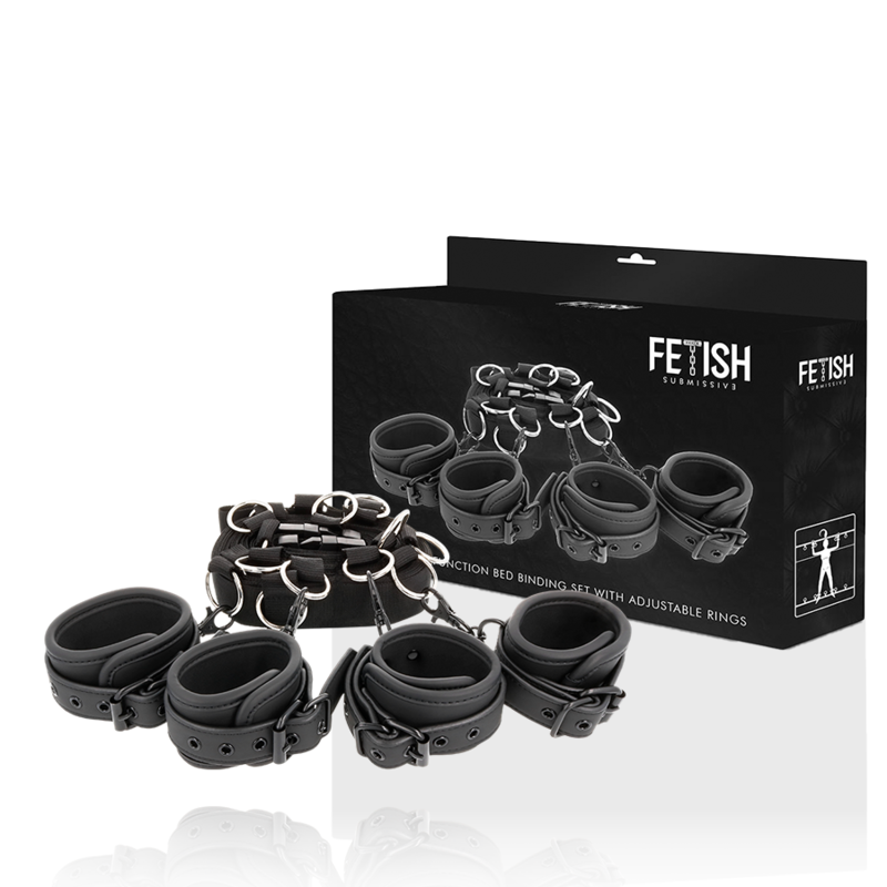 FETISH SUBMISSIVE - LUXURY BED TIES SET WITH NOPRENE LINING - Image 2