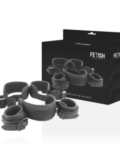 Alternative view of FETISH SUBMISSIVE - OPEN LEGS POSITION WITH NOPRENE LINING HANDCUFFS