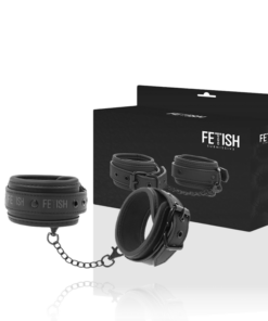 Alternative view of FETISH SUBMISSIVE - VEGAN LEATHER ANKLE CUFFS WITH NOPRENE LINING