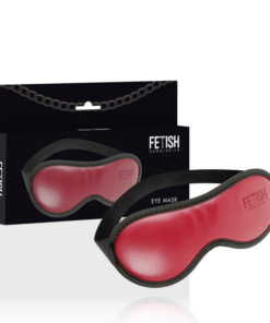 Alternative view of FETISH SUBMISSIVE DARK ROOM - VEGAN LEATHER MASK WITH NEOPRENE LINING